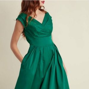 Modcloth 3x green dress
